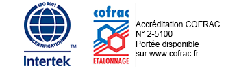 Certification ISO 9001 COFRAC
